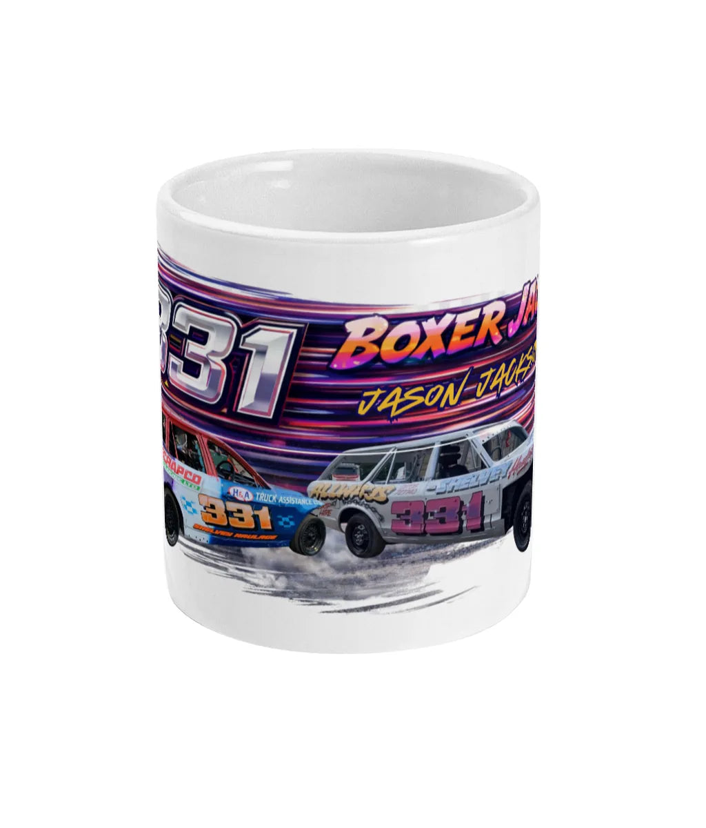 Boxer Jack #331 Banger Racing Mug – front view