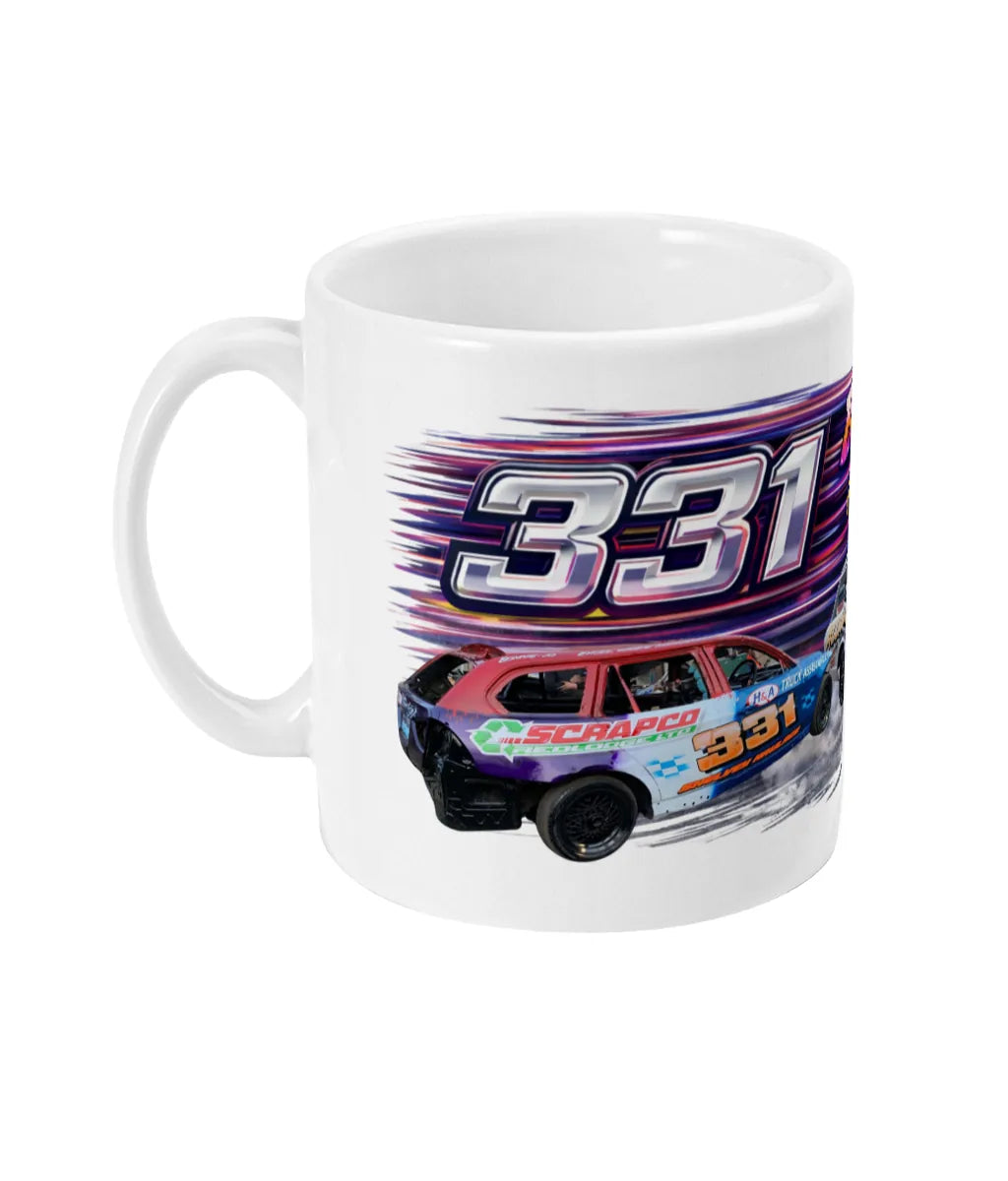 Boxer Jack #331 Banger Racing Mug – left side view