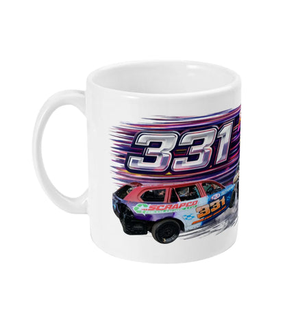 Boxer Jack #331 Banger Racing Mug – left side view