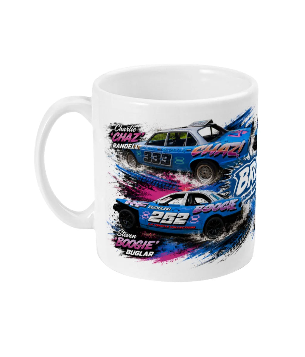 BRCM Banger Racing Mug – left side view