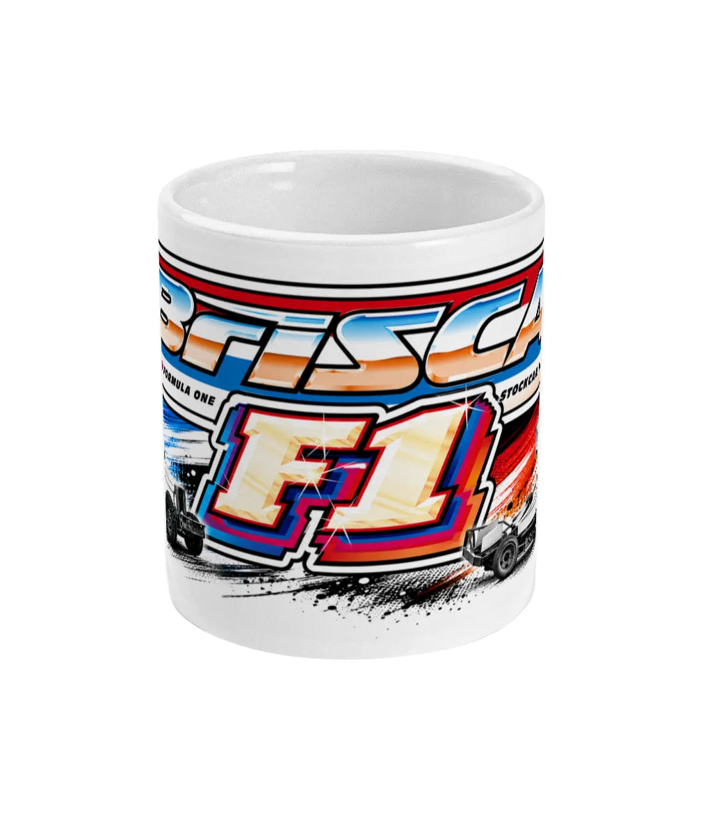 BriSCA F1 Logo White Mug – front view
