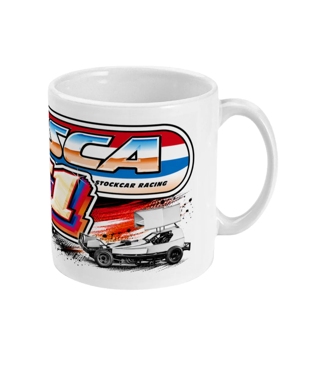 BriSCA F1 Logo White Mug – right side view