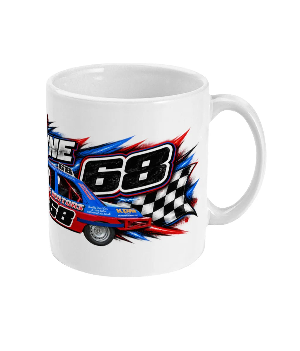 Charlie Burgoyne #68 2L Saloon Stock Car Mug – right side view