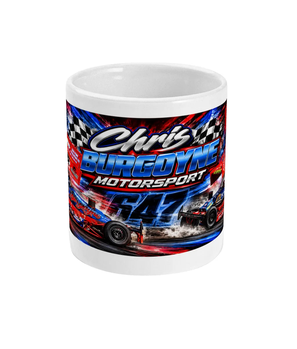 Chris Burgoyne #647 BriSCA F2 Stock Car Mug – front view