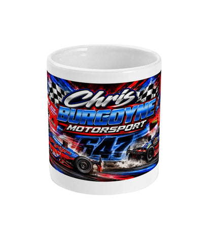 Chris Burgoyne #647 BriSCA F2 Stock Car Mug – front view