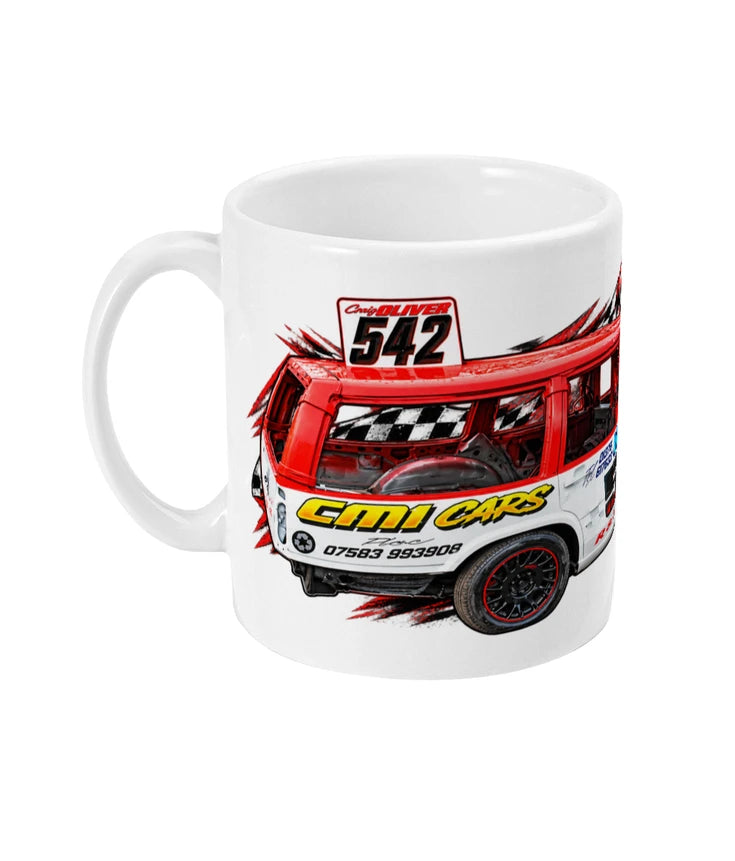 Craig Oliver #542 Banger Racing Mug – left view