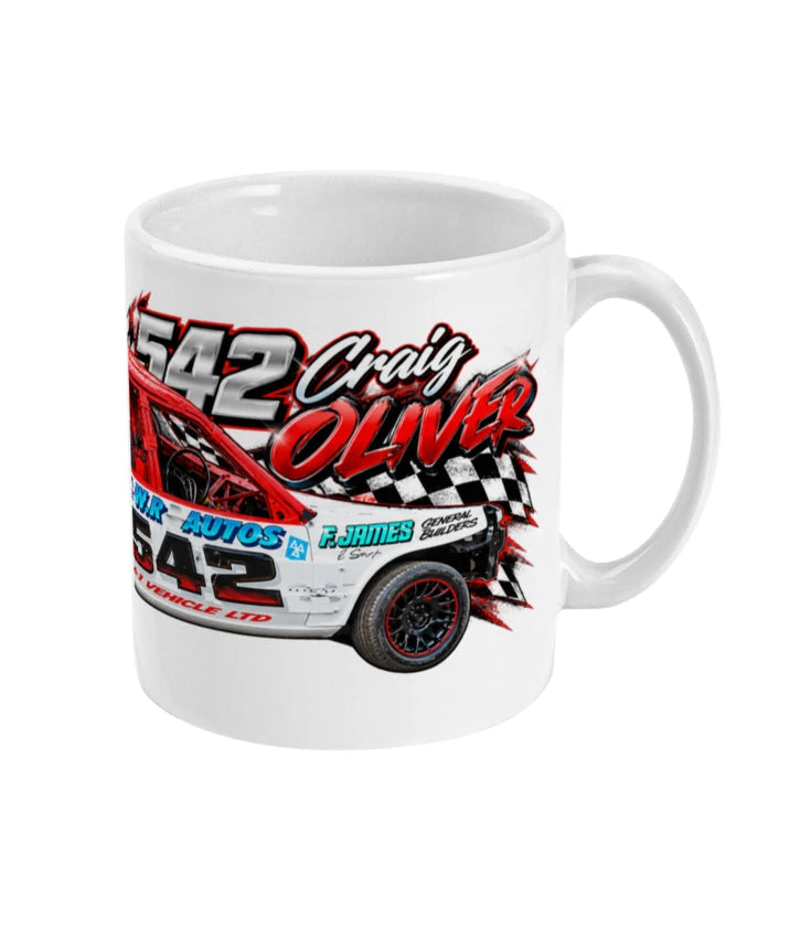 Craig Oliver #542 Banger Racing Mug – right view