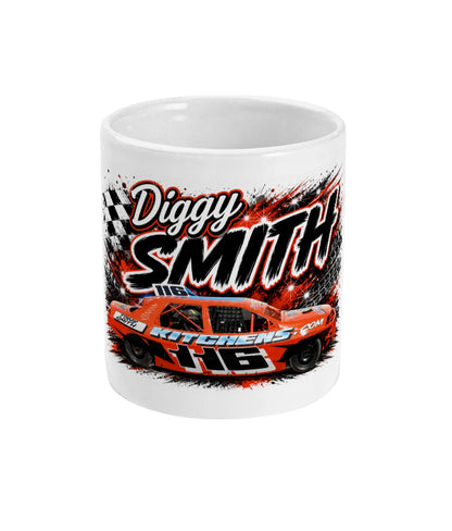 Diggy Smith 2L Saloon Stock Car Mug – front view