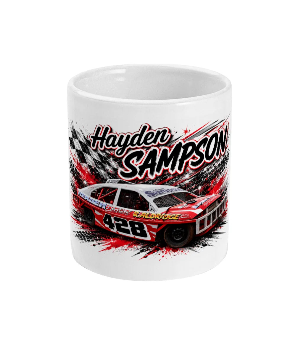 Hayden Sampson #428 2L Saloon Stock Car Mug – front view