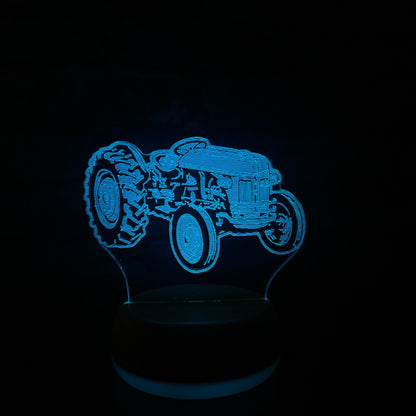 Personalised Classic Tractor LED Lamp Night Light