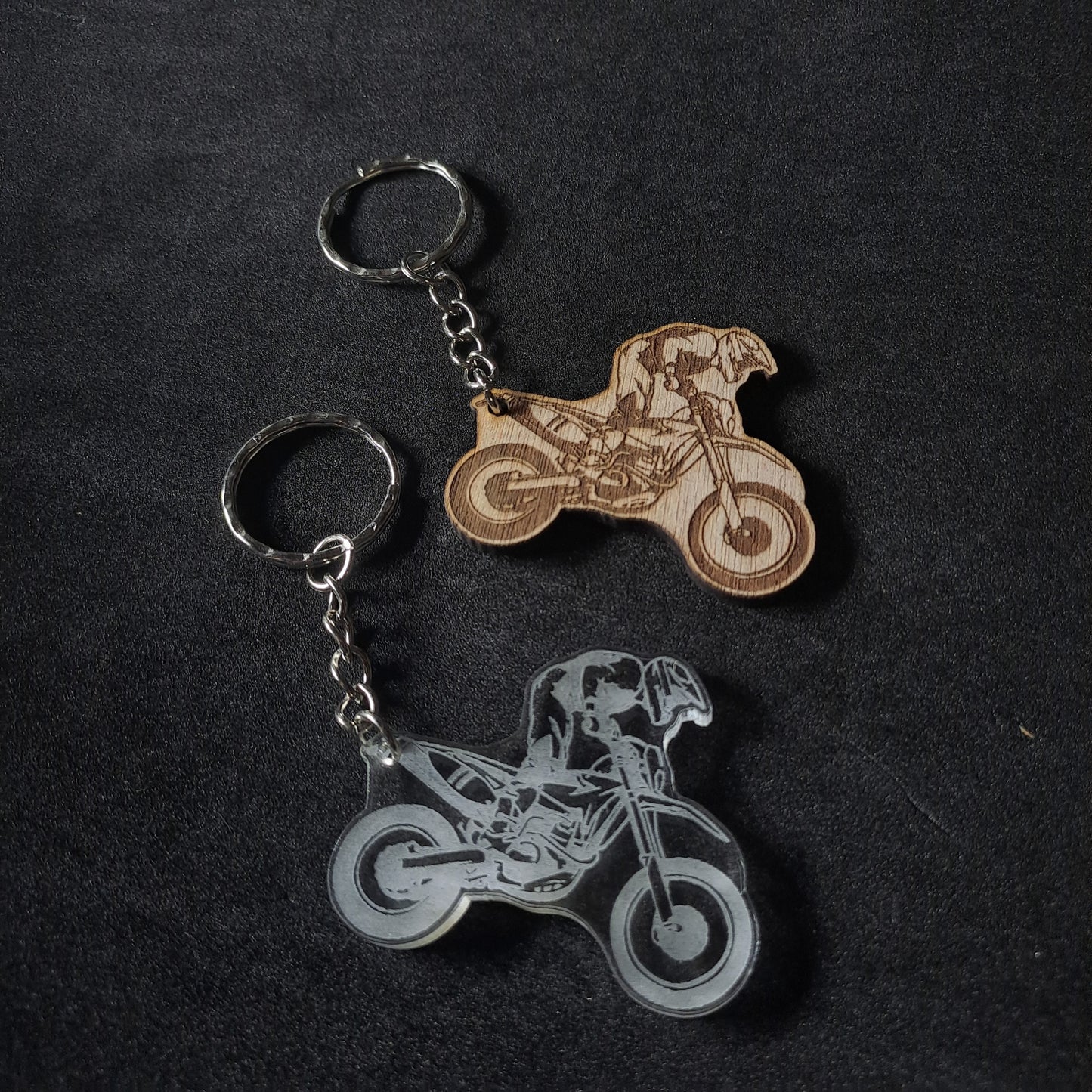 Motor Cross Keyring