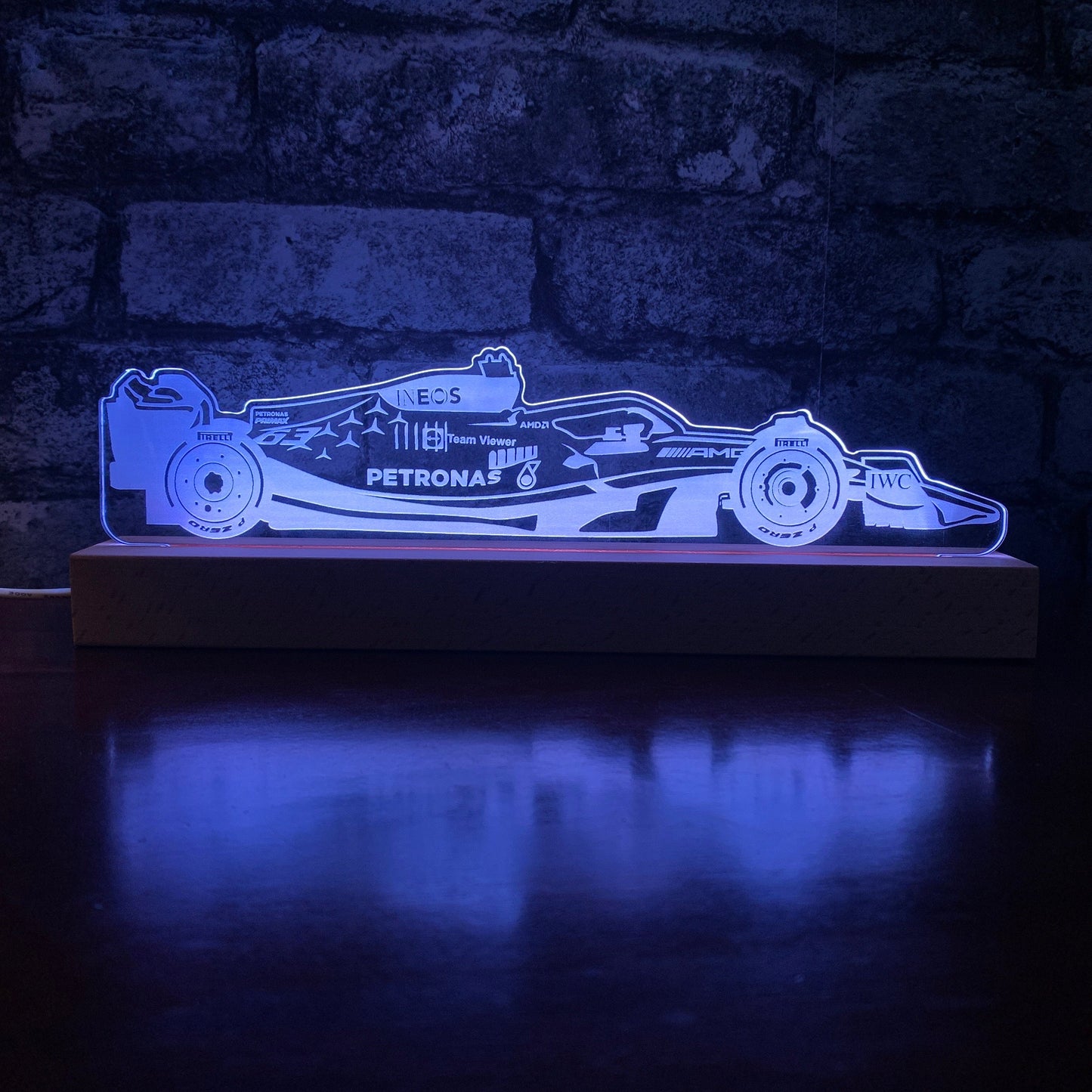 Formula 1 Russell Mercedes LED Lamp Night Light