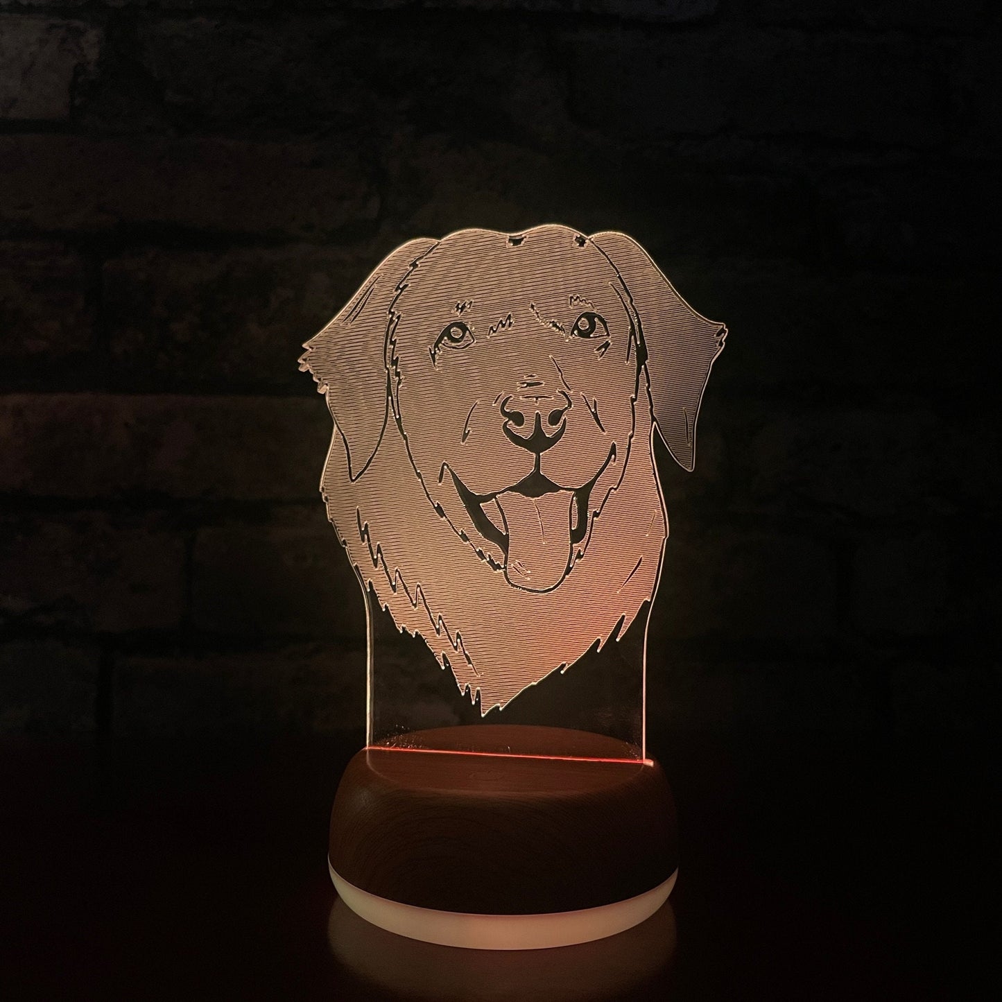 Personalised Labrador LED Lamp Night Light