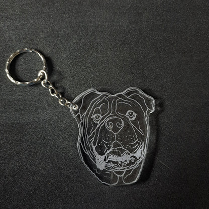 Bull Dog Keyring