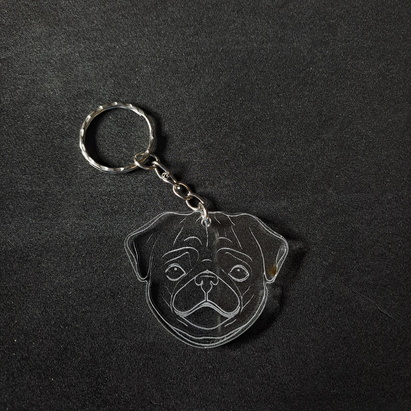 Pug Keyring