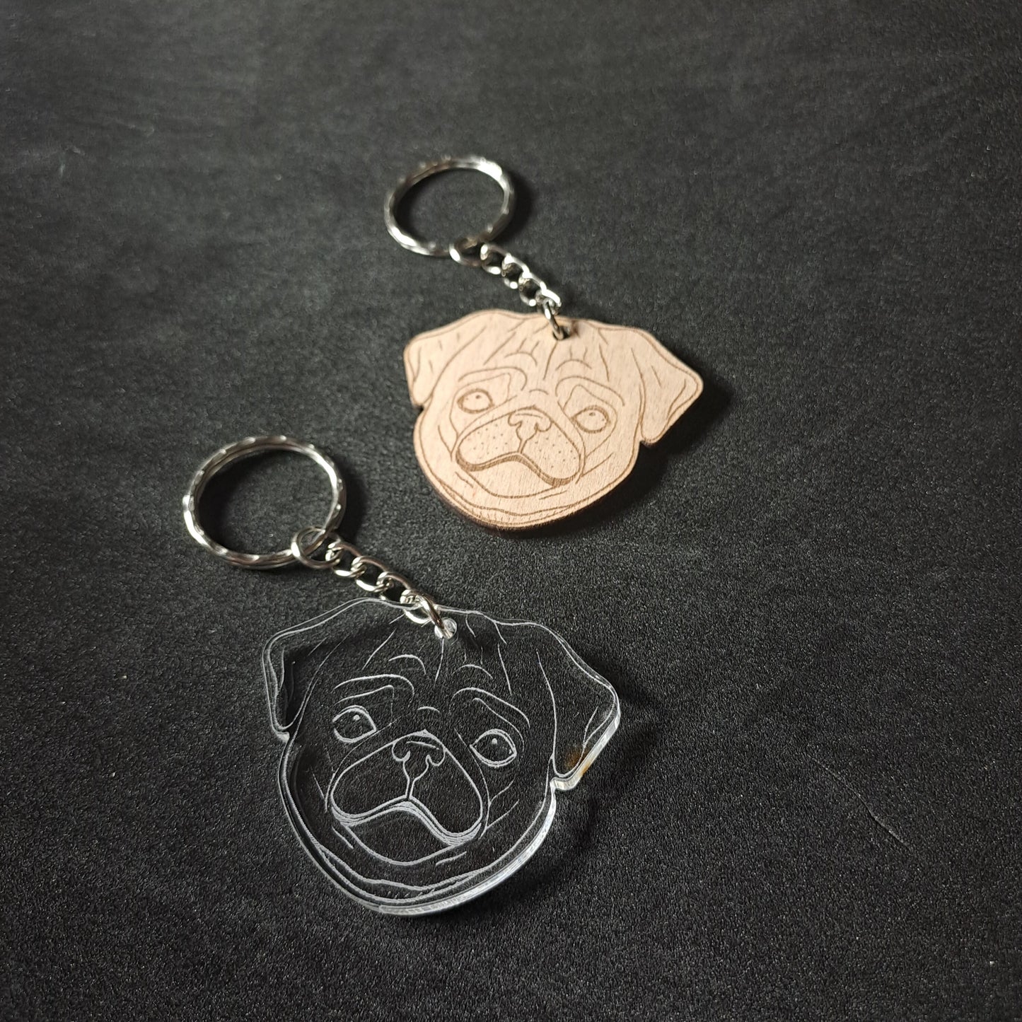 Pug Keyring