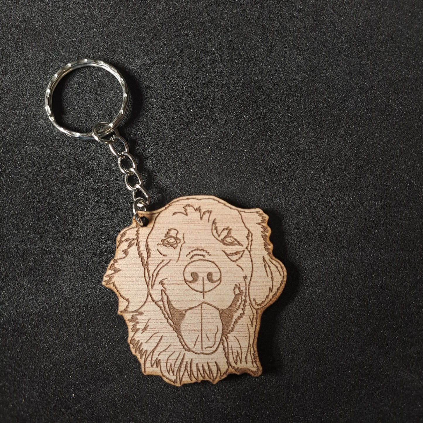 Golden Retriever Keyring