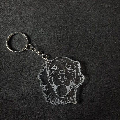 Golden Retriever Keyring