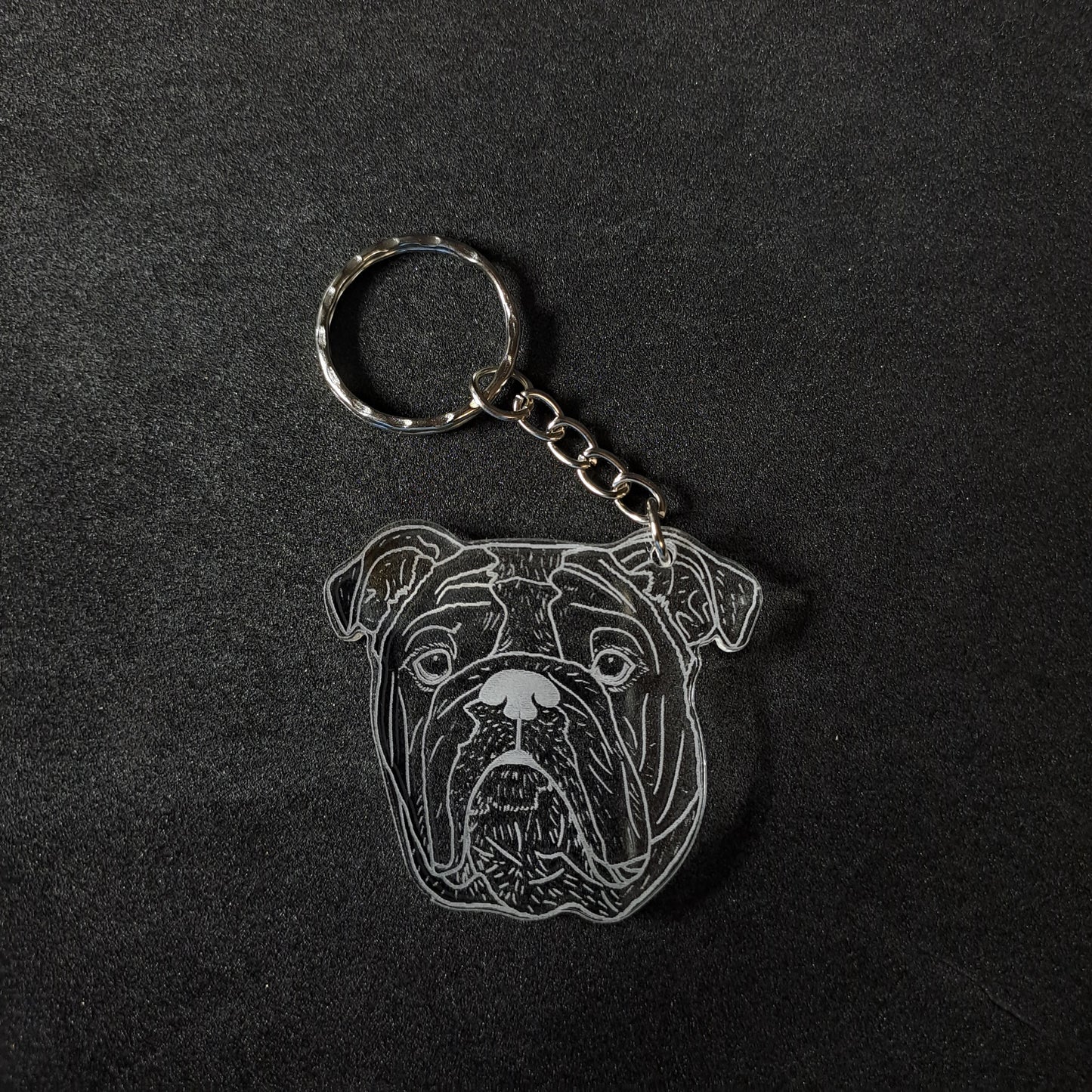 English Bulldog Keyring