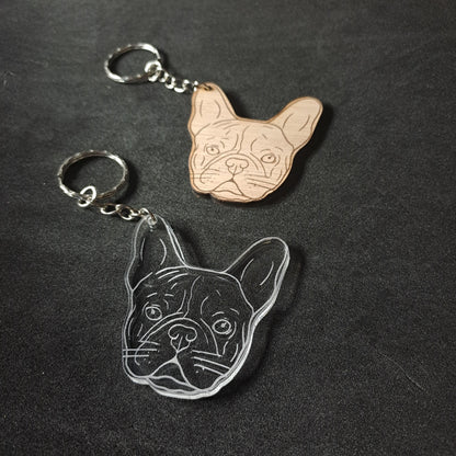 French Bulldog Keyring