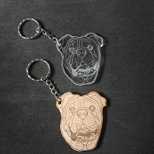 Bull Dog Keyring