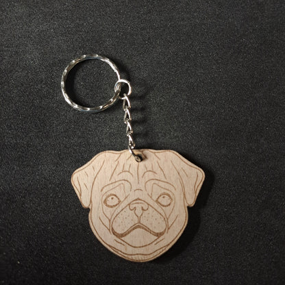 Pug Keyring