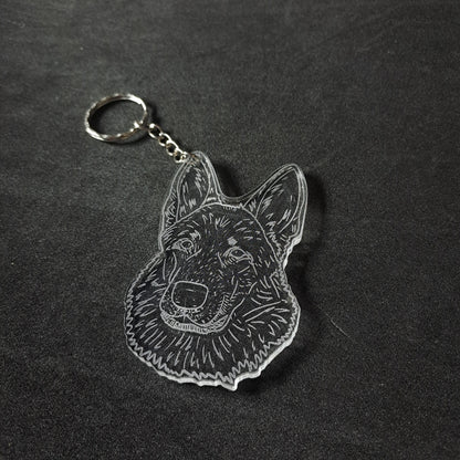 German Shephard Keyring