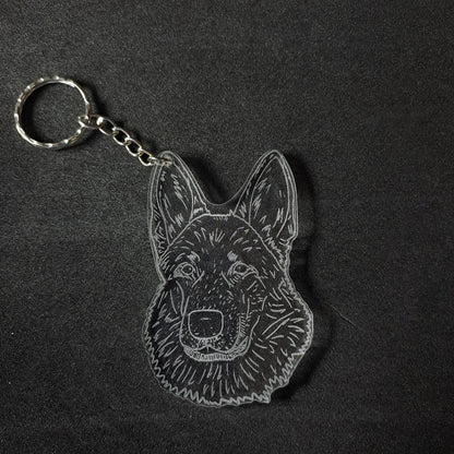 German Shephard Keyring