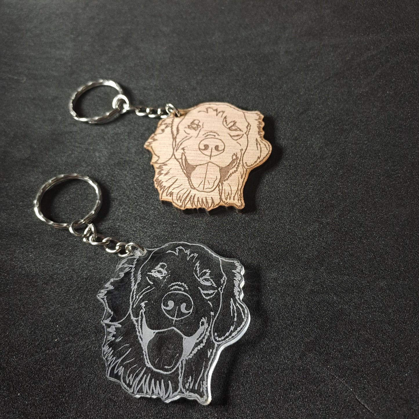 Golden Retriever Keyring