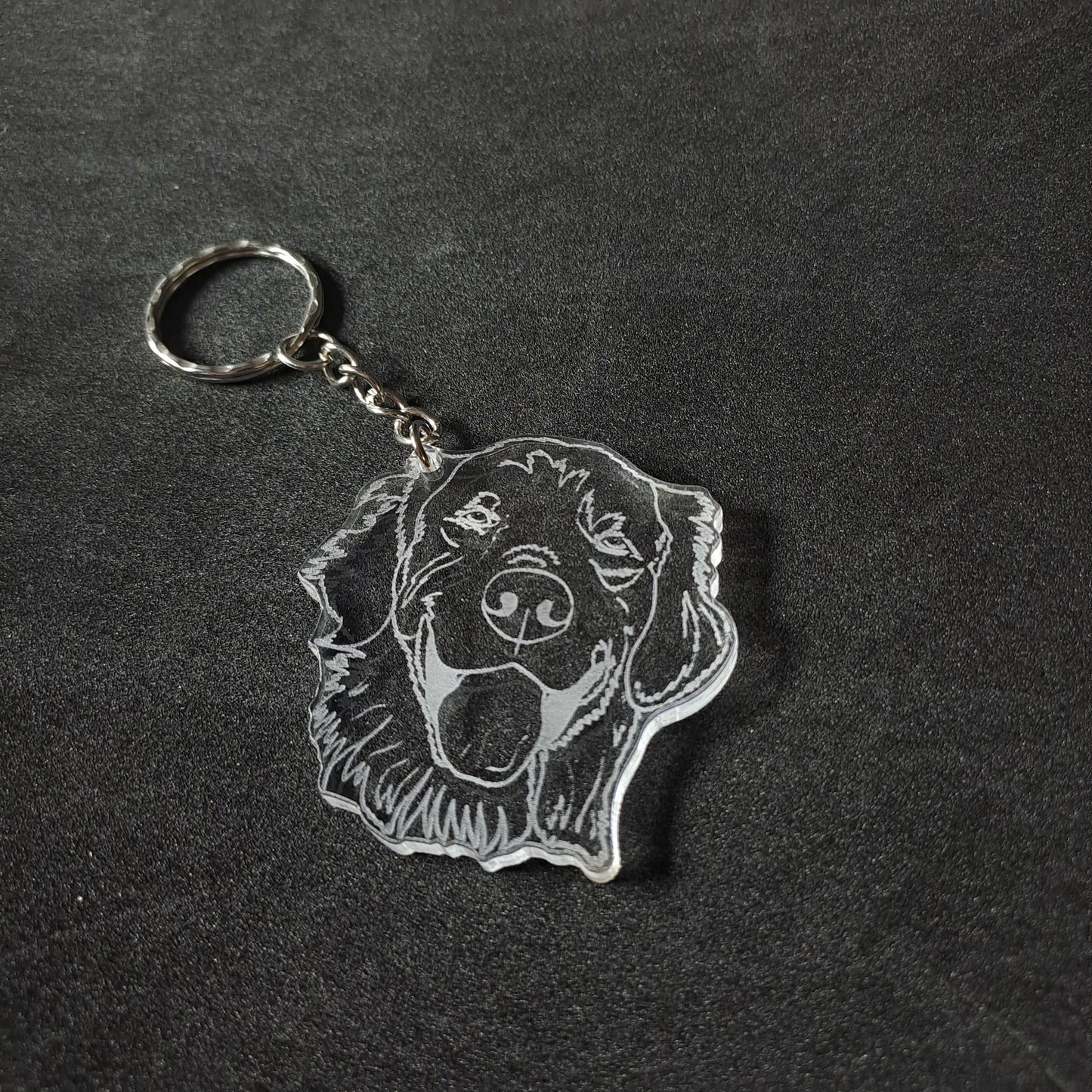 Golden Retriever Keyring