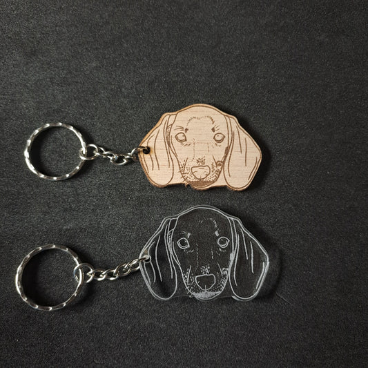 Dachshund Keyring