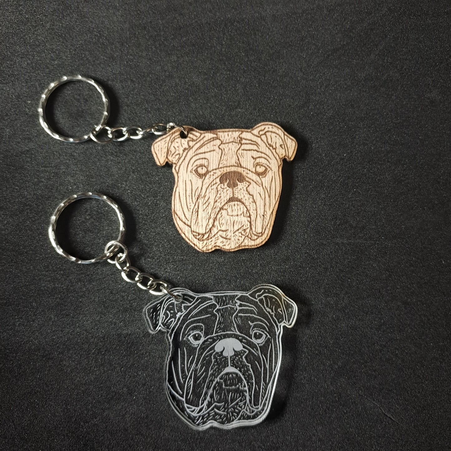 English Bulldog Keyring