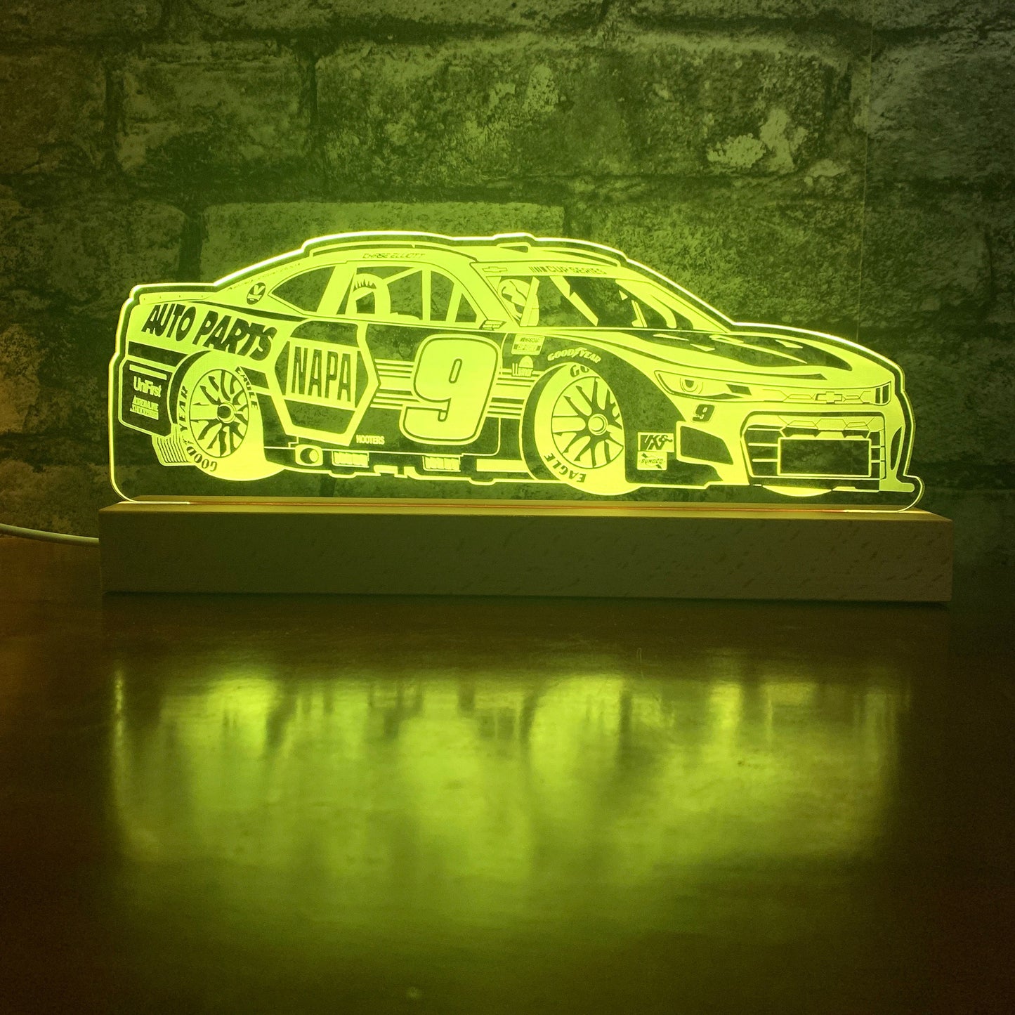 Chase Elliot #9 Chevrolet Camaro ZL1 LED Lamp Night Light