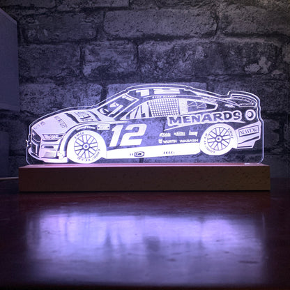 Ryan Blaney #12 Ford Mustang LED Lamp Night Light