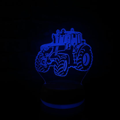 Personalised Tractor LED Lamp Night Light