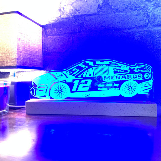 Ryan Blaney #12 Ford Mustang LED Lamp Night Light