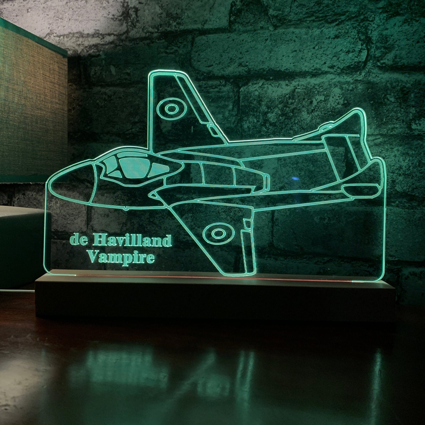 De Havilland Vampire Airplane LED Lamp Night Light