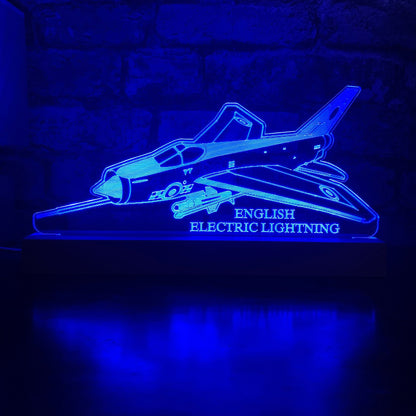 English Electric Lightning Airplane LED Lamp Night Light