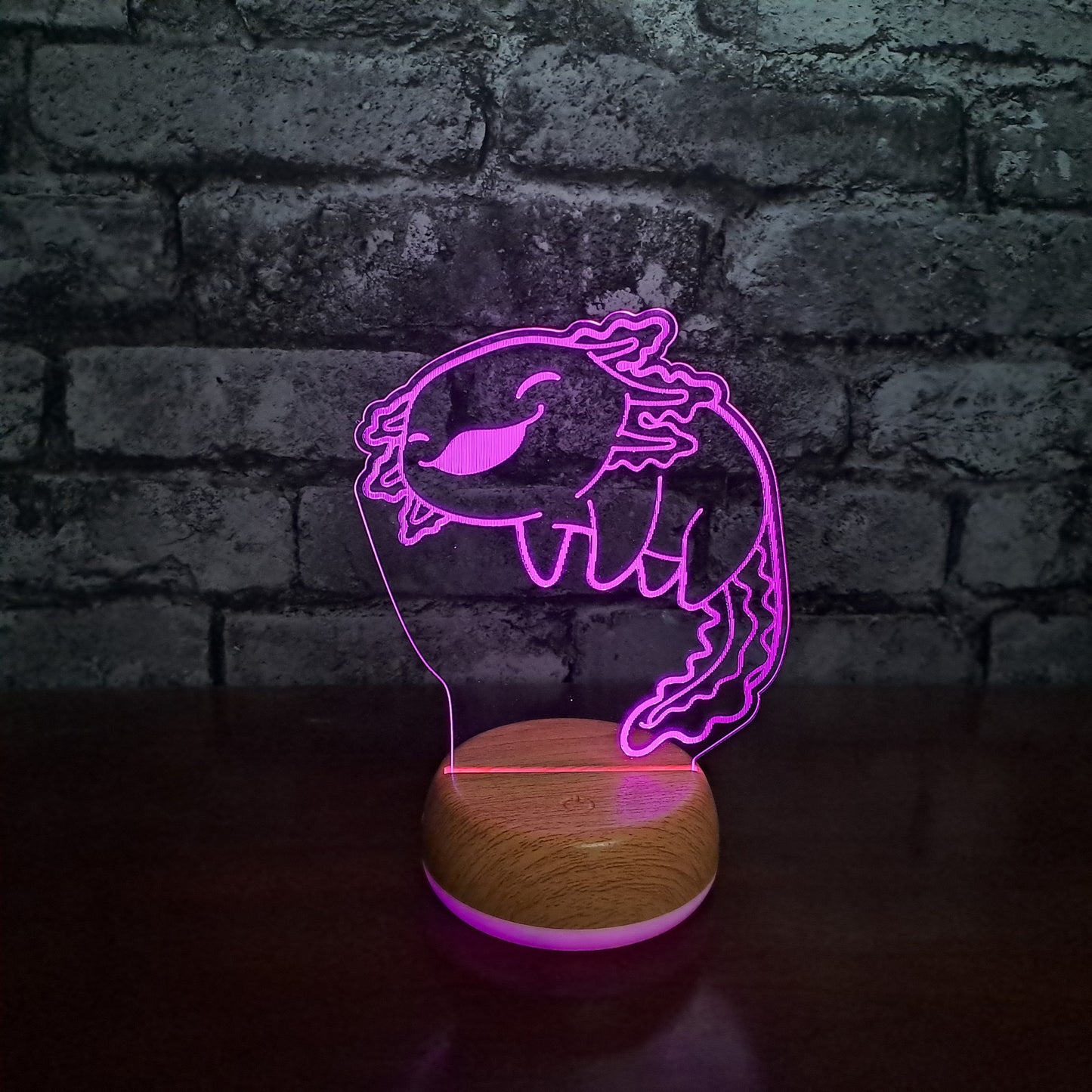 Personalised Axolotl LED Lamp Night Light