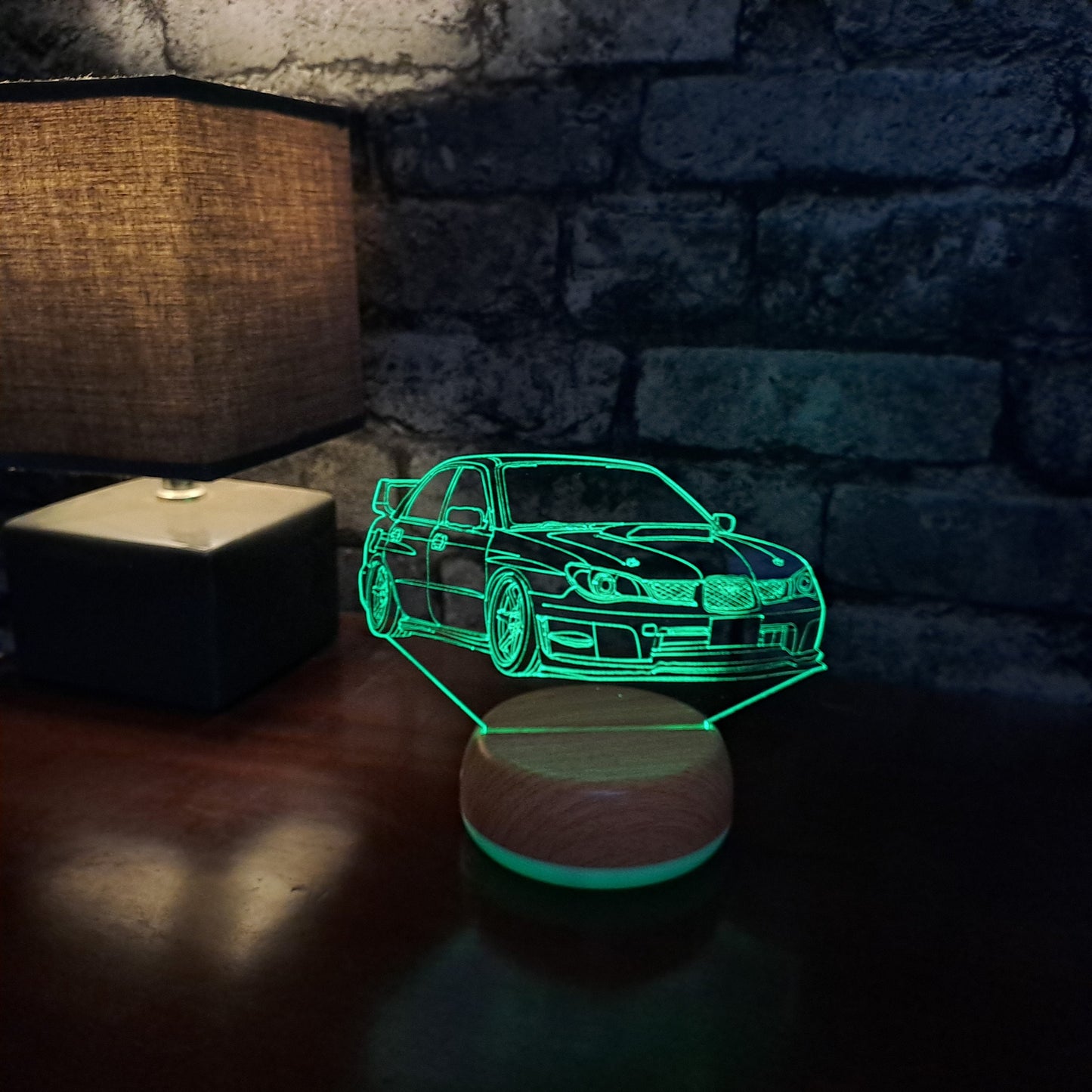 Personalised Subaru Sports Car LED Lamp Night Light