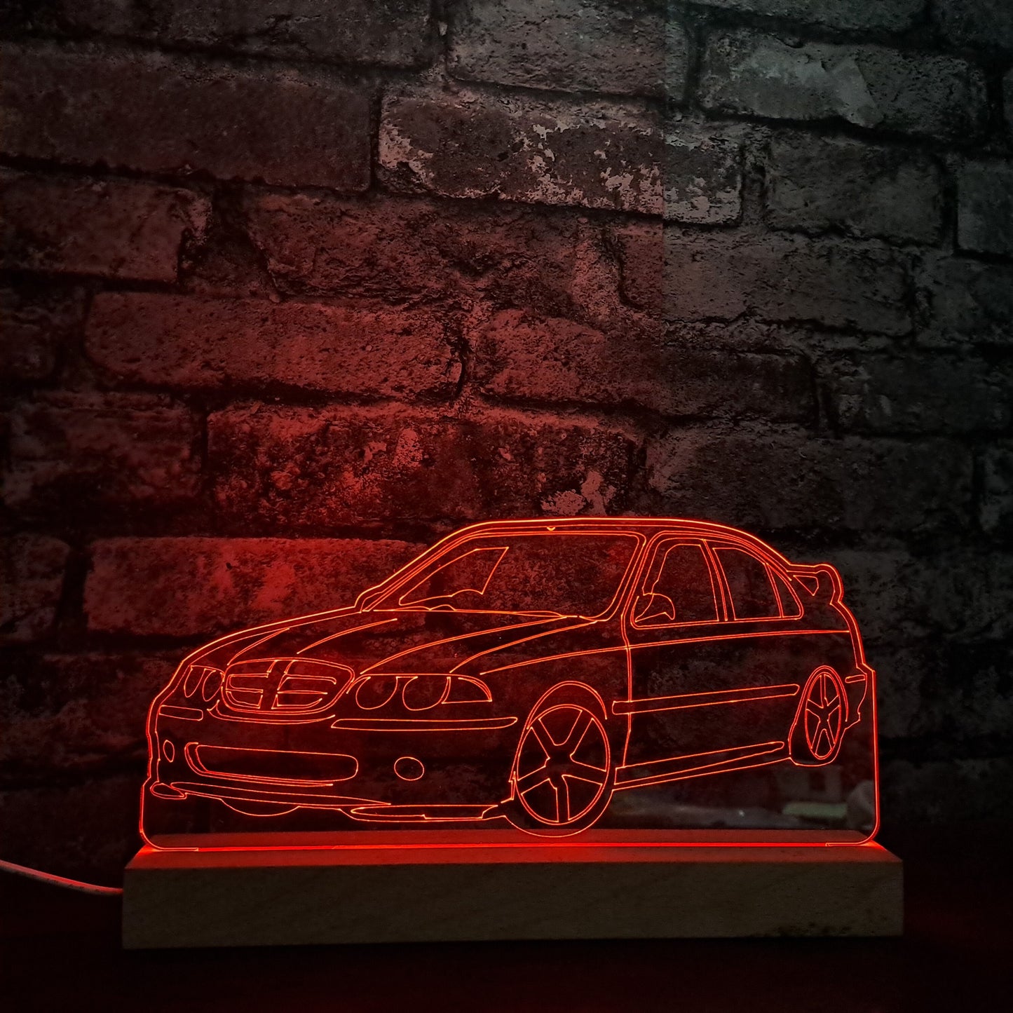 Personalised MG Car LED Lamp Night Light