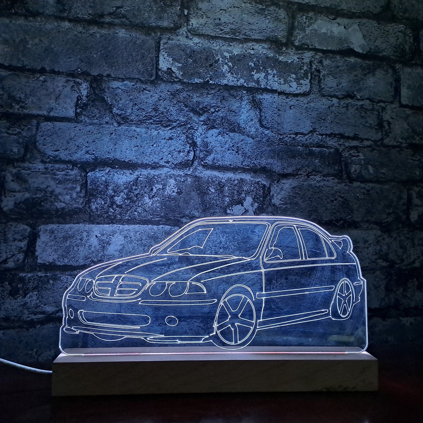 Personalised MG Car LED Lamp Night Light