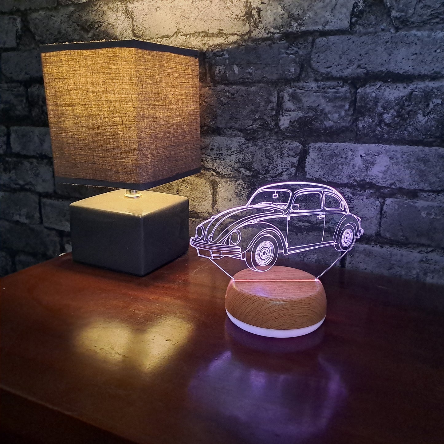 Personalised VW Beetle LED Lamp Night Light