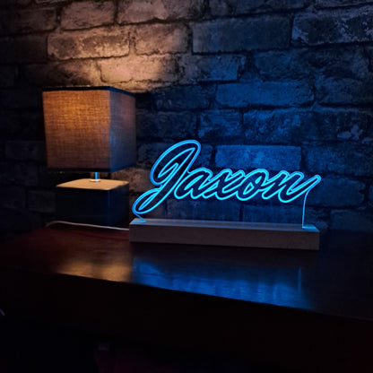 Personalised Name LED Lamp Night Light