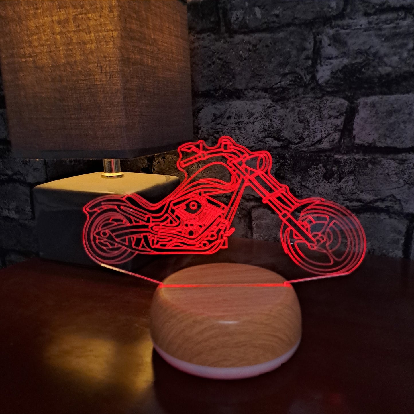 Chopper Motorfiets LED Lamp Nachtlampje