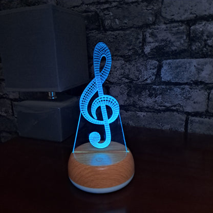 Treble Clef Music LED Lamp Night Light