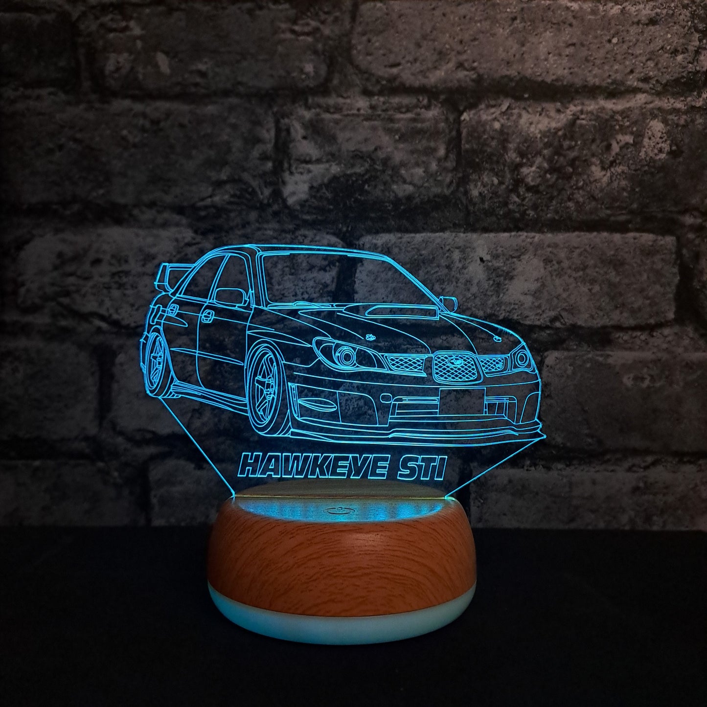 Personalised Subaru Sports Car LED Lamp Night Light