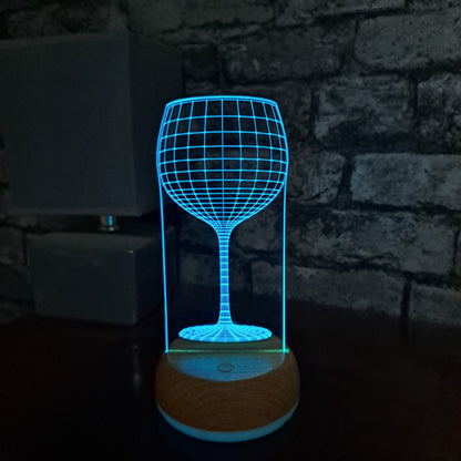 Gin Glass LED Lamp Nachtlampje