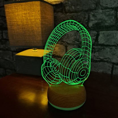 Headphones LED Lamp Night Light