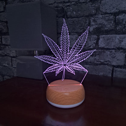 Weed Leaf LED Lamp Night Light